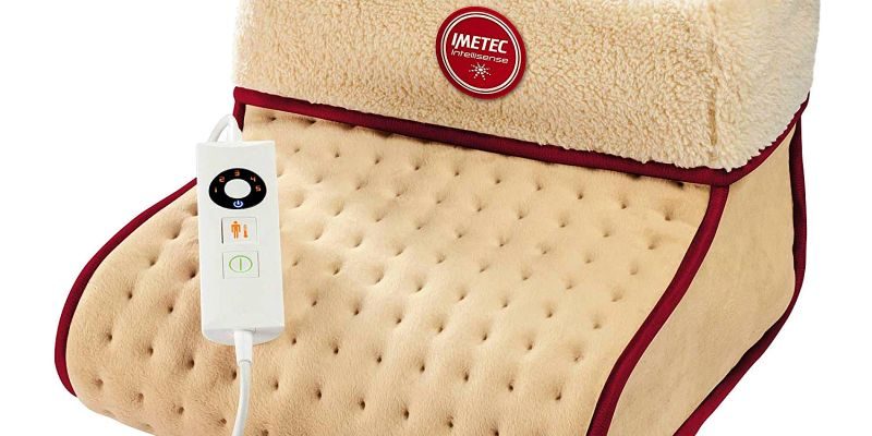Scaldapiedi elettrico riscaldante e vibrante, cuscino